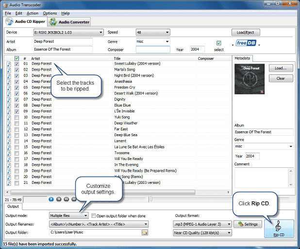 CDA AAC Converter